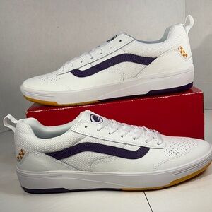 NWT Vans Zahba Low Top Skate All Purpose Trainers Leather/Mesh Men’s 10.5